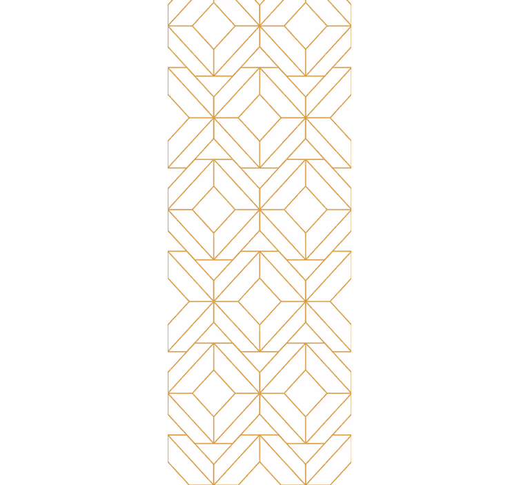 Angular Cubes geometric wallpaper - TenStickers