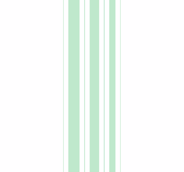Green vertical stripes vertical wallpaper - TenStickers