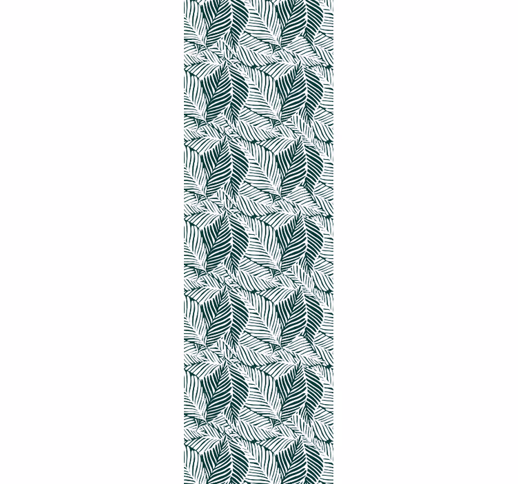 Green bedroom motif leaf wallpaper - TenStickers