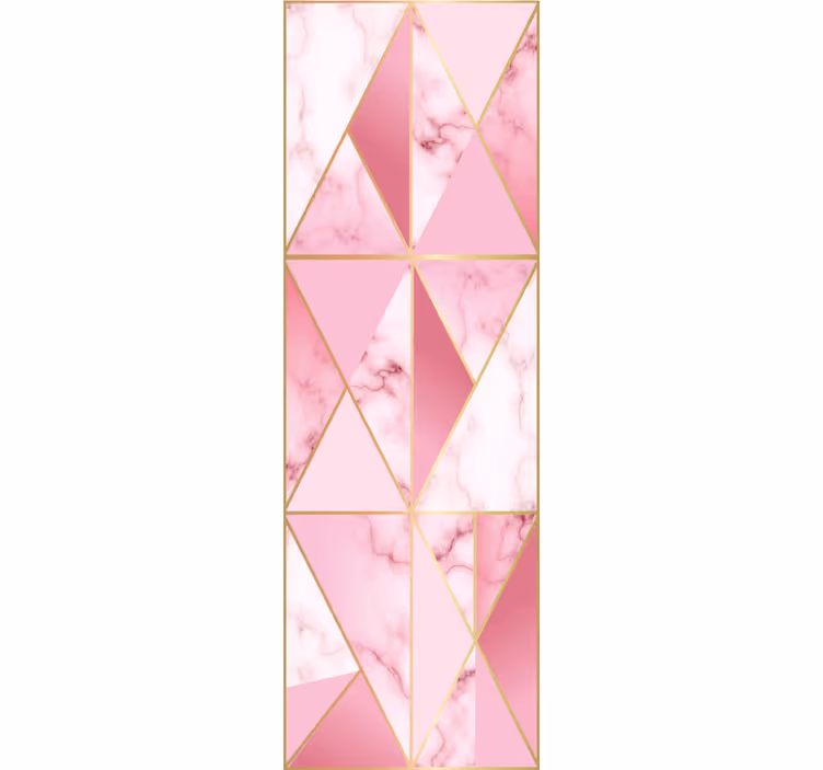Geometric wallpaper in geometric marble pattern - TenStickers