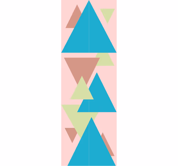 Geometric Forms Mural geometric wallpaper - TenStickers