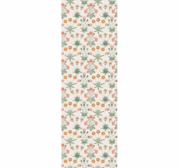 Floral Motif Repeat flower wallpaper - TenStickers