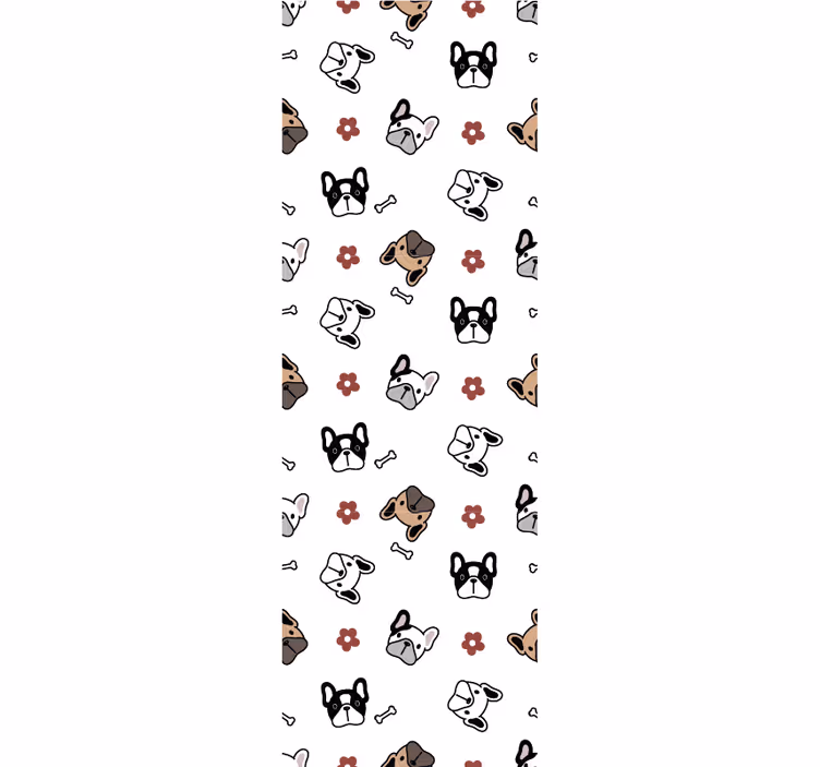 Canine Doodle Ensemble dogs wallpaper - TenStickers