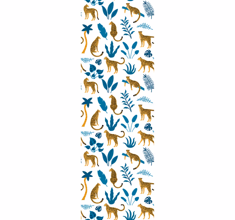 Jungle Fauna Flora animal wallpaper - TenStickers