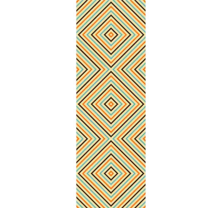 Angular Rhombus geometric wallpaper - TenStickers