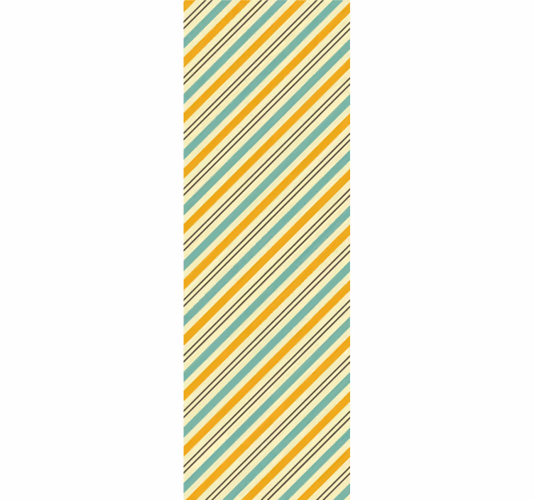 Striped Diagonal Pattern horizontal wallpaper - TenStickers
