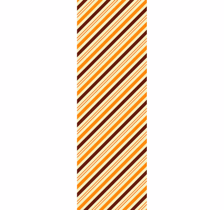 Diagonal Stripe Pattern horizontal wallpaper - TenStickers