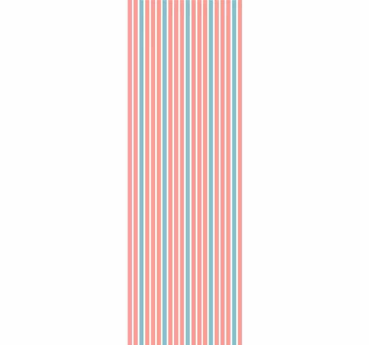 Striped Bedroom Ambiance horizontal wallpaper - TenStickers