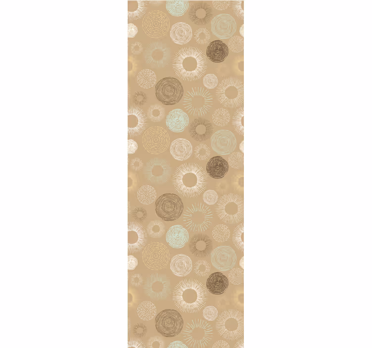 Circular Motif Pattern geometric wallpaper - TenStickers