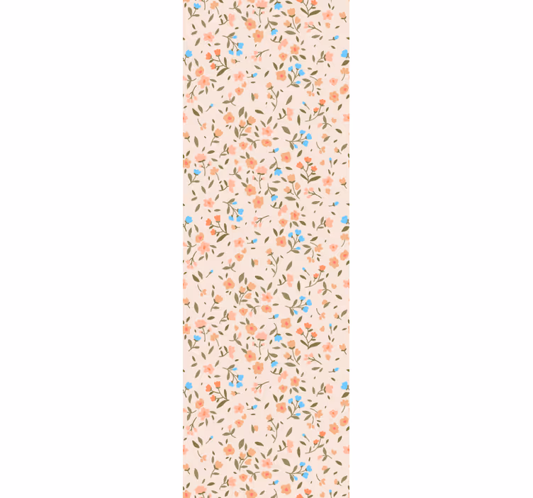 Earth tone floral pattern Modern Wallpaper - TenStickers