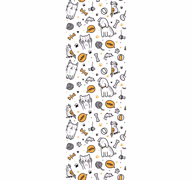 Pet Doodle Art more animal wallpaper - TenStickers