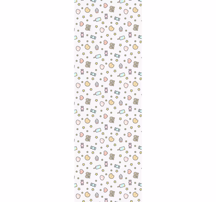 Sweets-Inspired Pattern nursery wallpaper - TenStickers