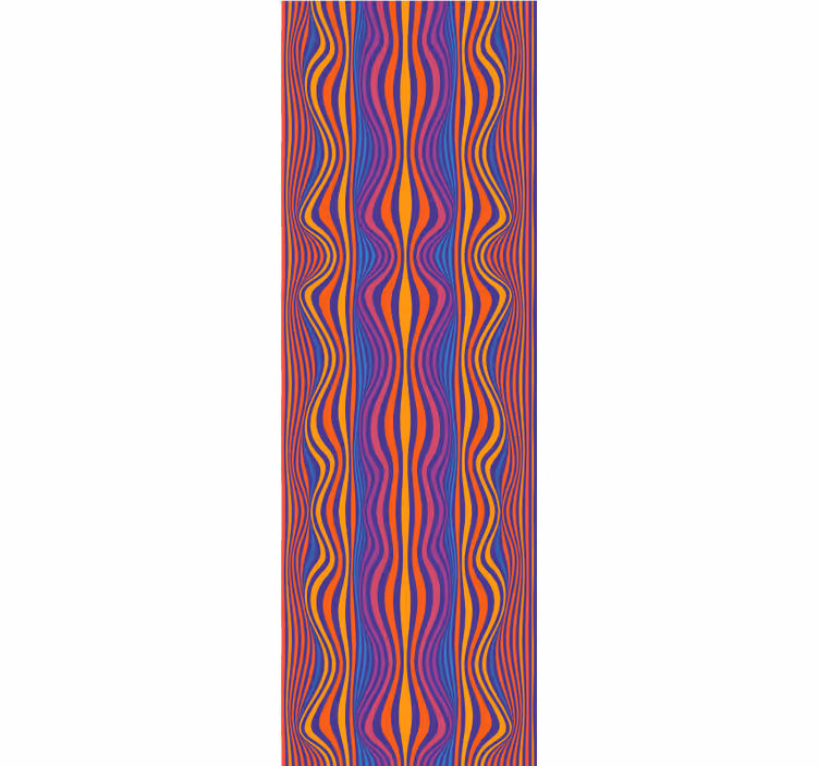 Wavy Lines Pattern wallpaper abstract - TenStickers
