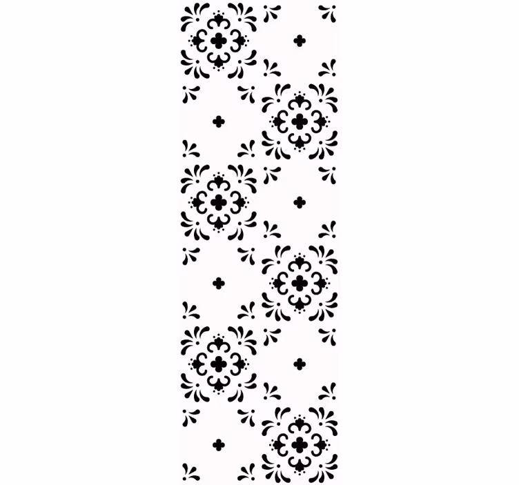 Botanical Decoration floral ornament wallpaper - TenStickers