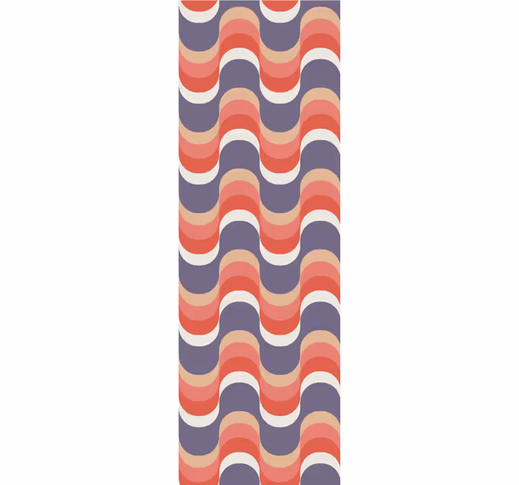 Rhythmic Wave Pattern polka dot wallpaper - TenStickers