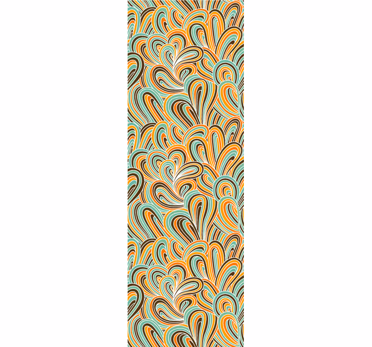 Swirling Motif wallpaper abstract - TenStickers