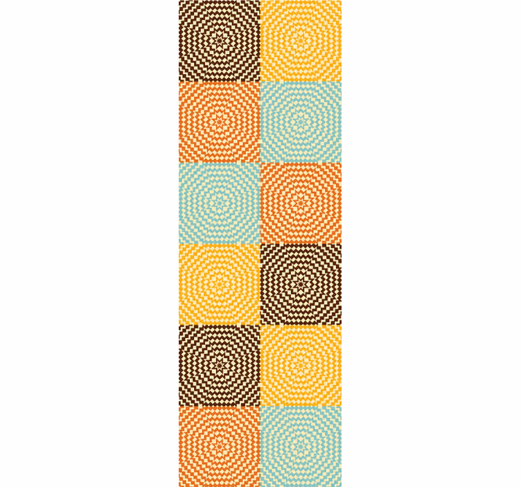Geometric wallpaper geometric spiral squares - TenStickers