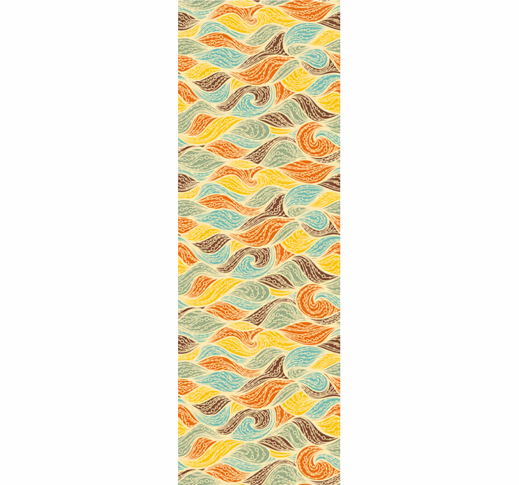 Swirling Motifs wallpaper abstract - TenStickers