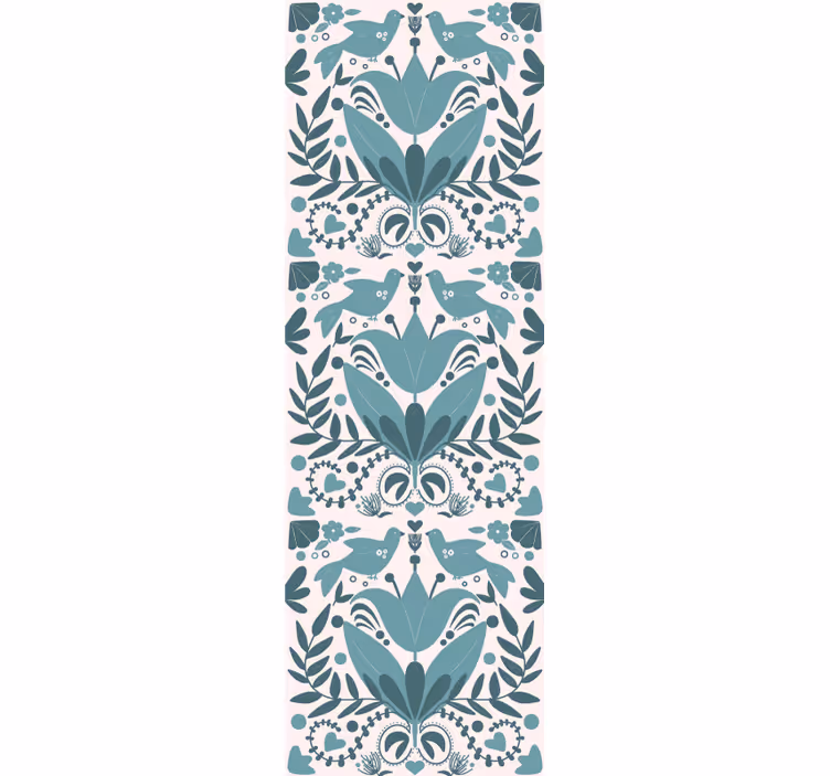 Floral ornament wallpaper floral symmetry designs - TenStickers