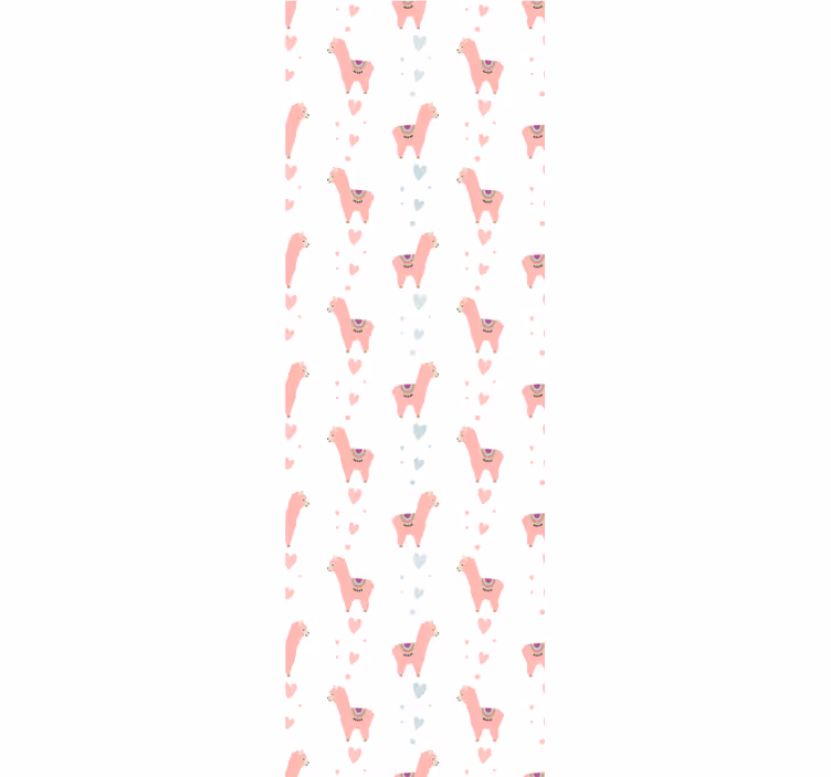 Playful Llama Motif animal wallpaper - TenStickers
