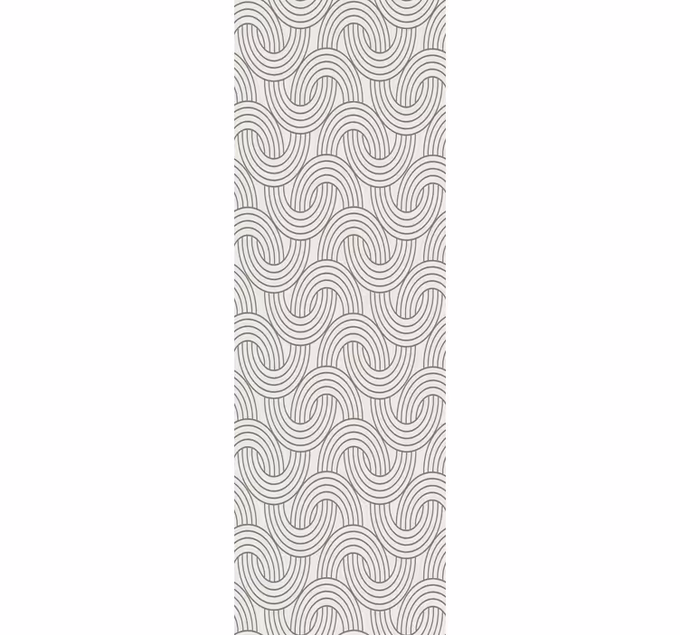 Wavy Patterns geometric wallpaper - TenStickers