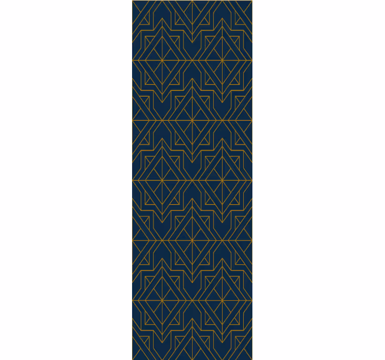 Geometric wallpaper with star patterns - TenStickers