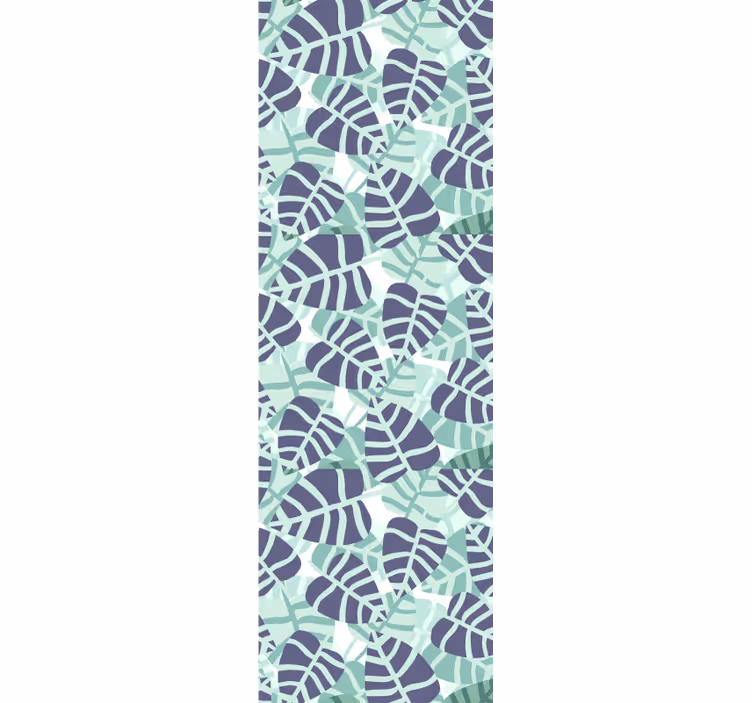 Monstera Mosaic leaf wallpaper - TenStickers