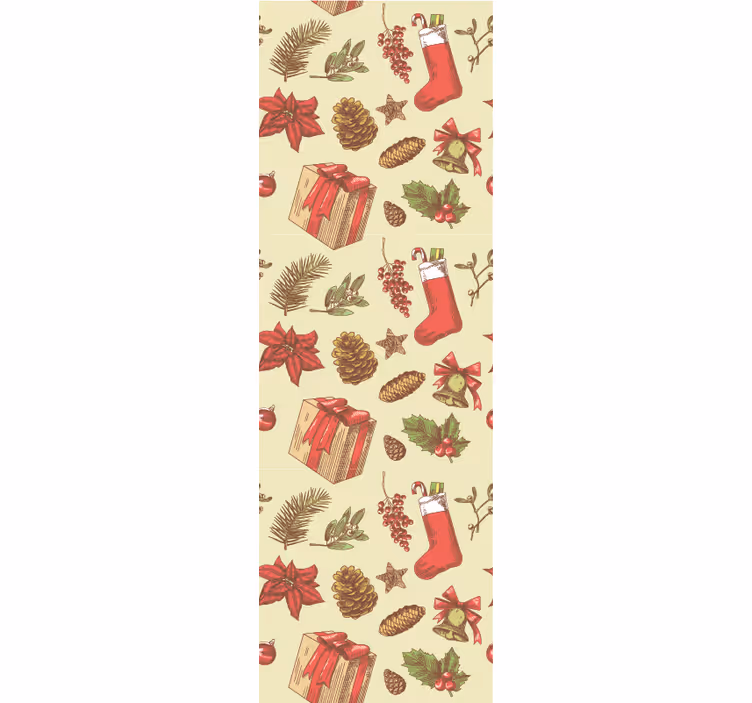Festive Yuletide Design christmas wallpaper - TenStickers