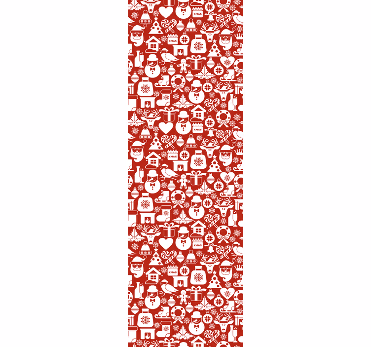 Festive Holiday Patterns christmas wallpaper - TenStickers