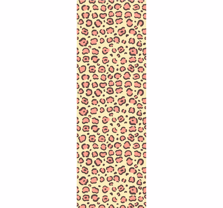 Leopard Print Motif tile effect wallpaper - TenStickers