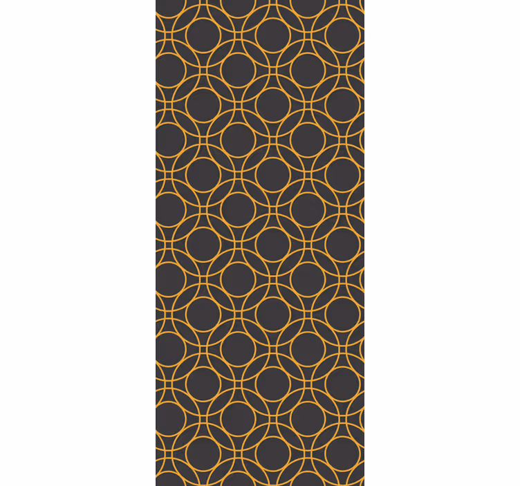 Circle Pattern Design bathroom wallpaper - TenStickers