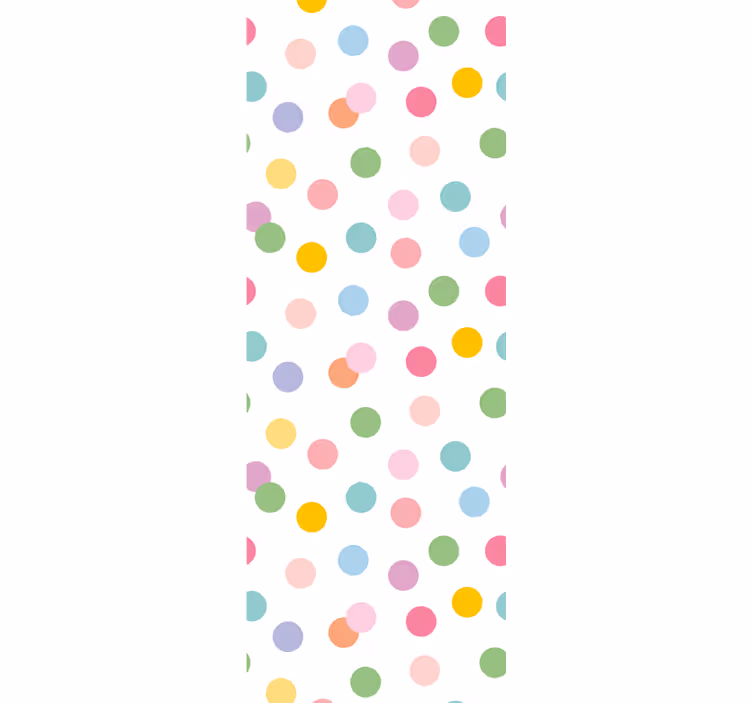Playful Dot Pattern polka dot wallpaper - TenStickers