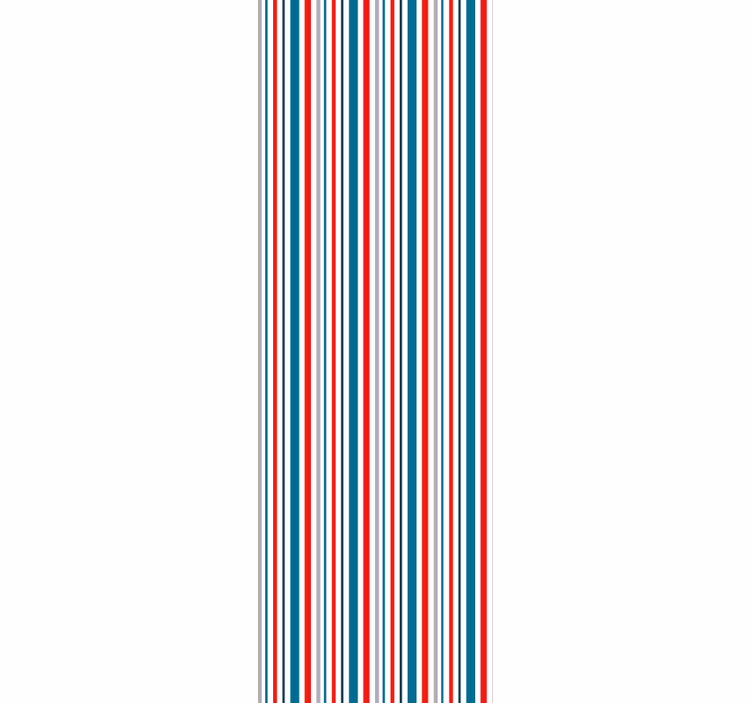 Stylish simple motif striped wallpaper - TenStickers