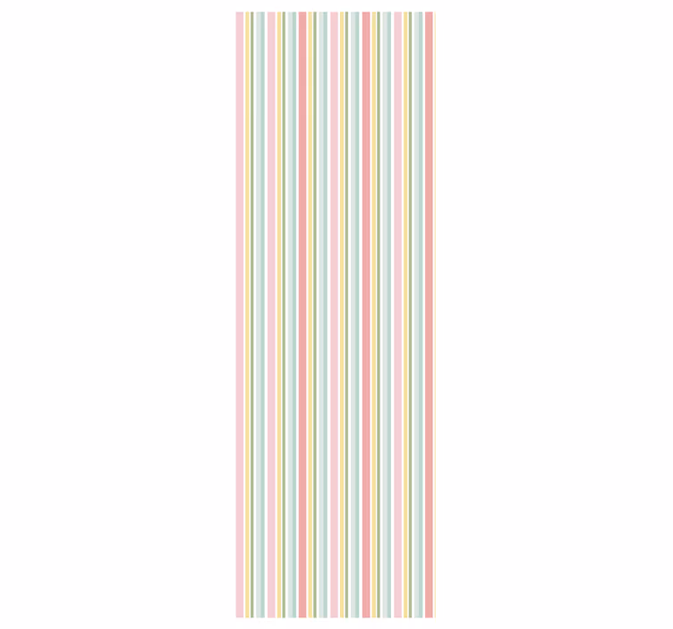 Pastel Stripe Harmony horizontal wallpaper - TenStickers
