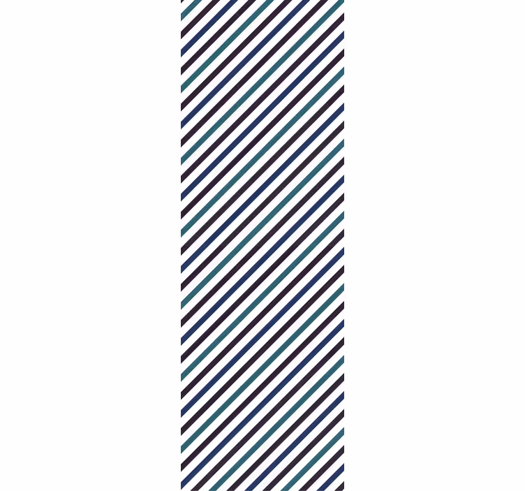 Diagonal Stripes Pattern horizontal wallpaper - TenStickers