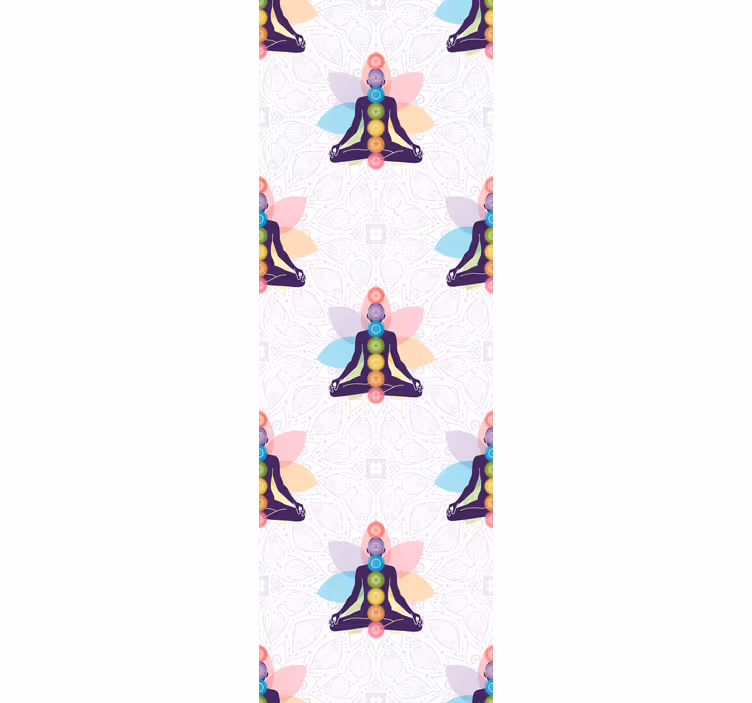 The Seven Chakra's Symbols abstract wallpaper - TenStickers