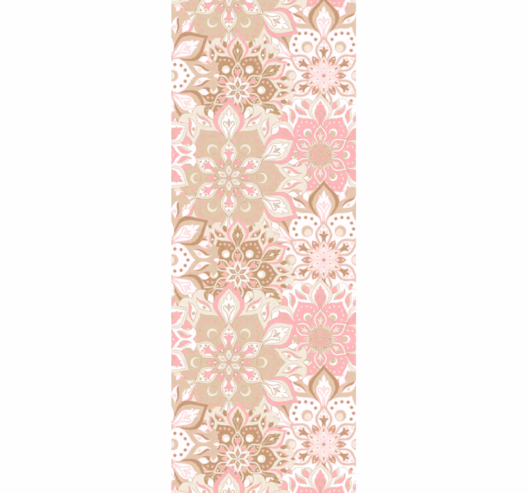 Botanical Elaborate Grace floral ornament wallpaper - TenStickers