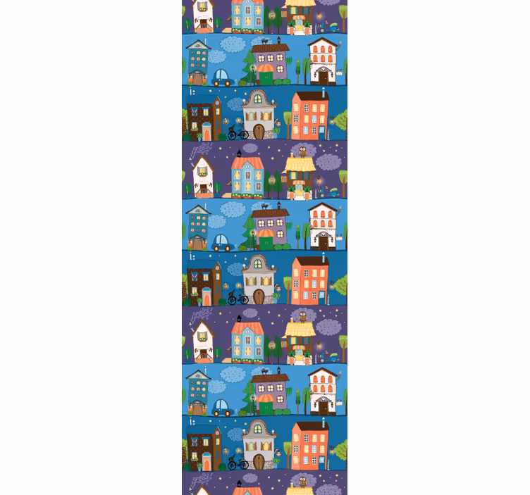 Urban Storytime city wallpaper - TenStickers