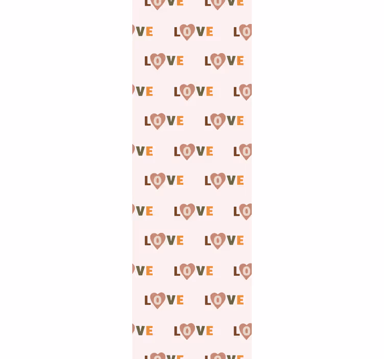 Love Text Pattern letters wallpaper - TenStickers