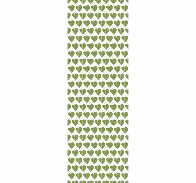 Betel leaf vector seamless green wallpaper - TenStickers