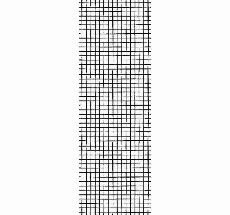 Grid Pattern geometric wallpaper - TenStickers