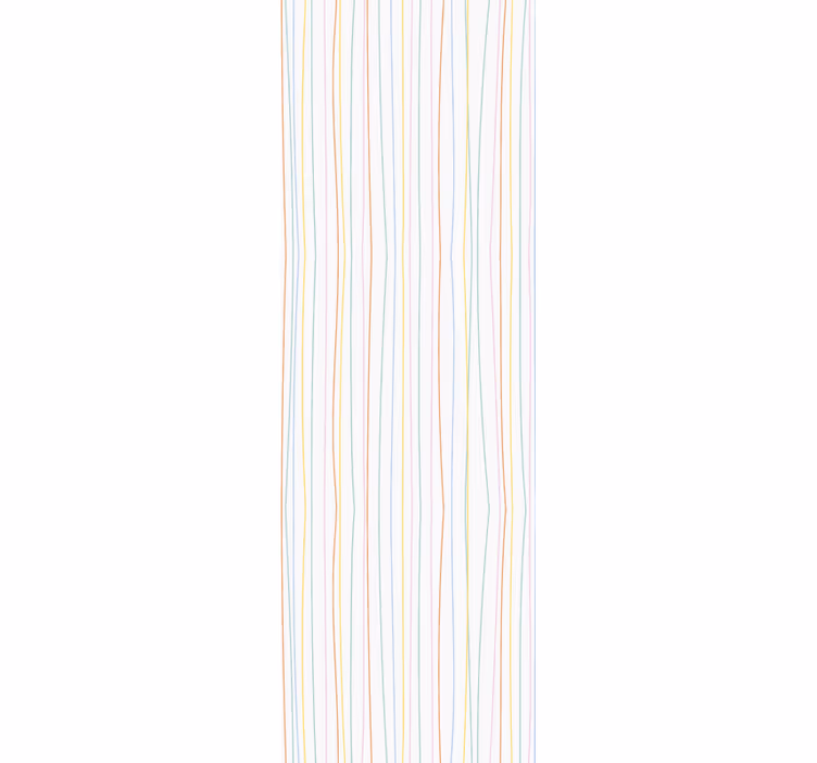Pastel Stripe Serenity horizontal wallpaper - TenStickers