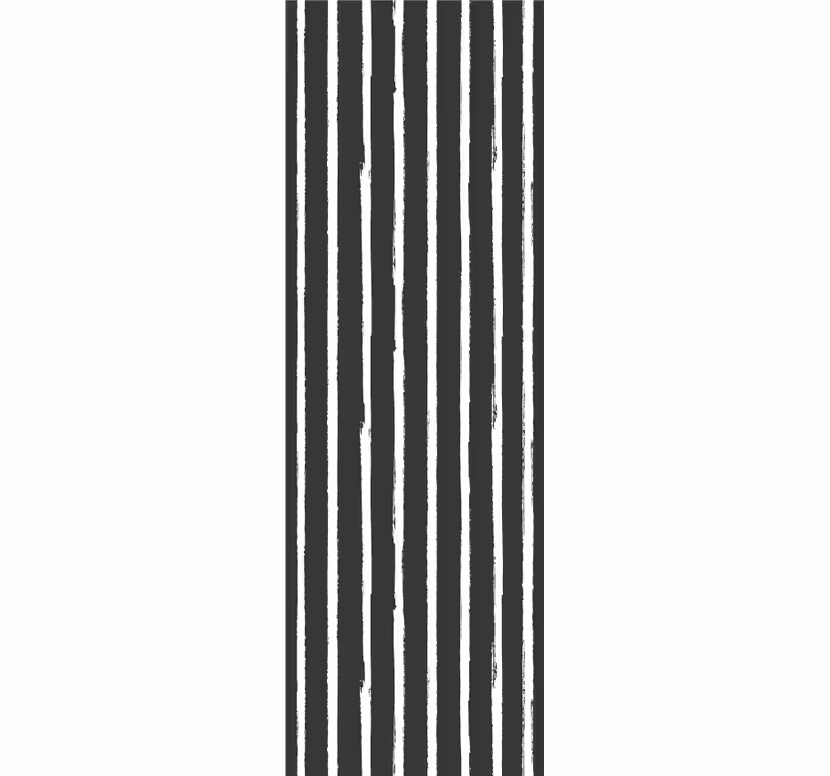 White and black lines ink pattern  Wallpaper - TenStickers