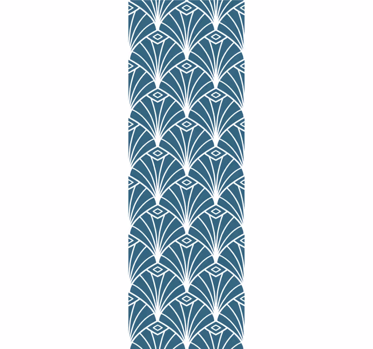 Abstract Peacock Feathers geometric wallpaper - TenStickers