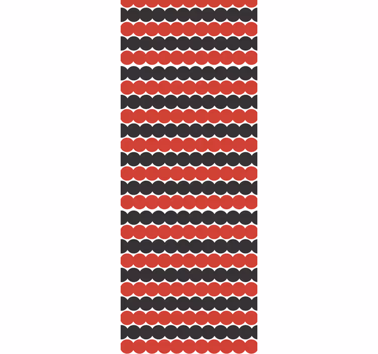 Geometric wallpaper with scalloped patterns - TenStickers