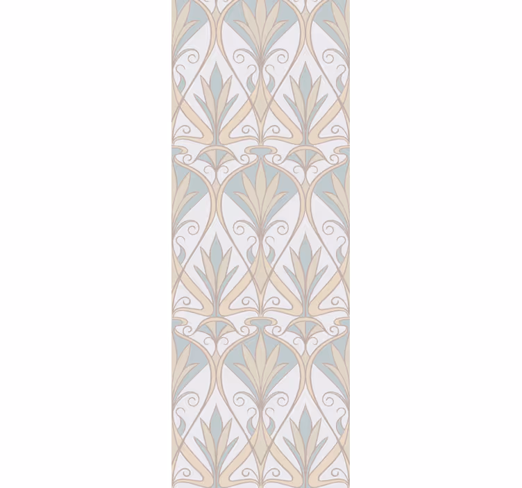 Art Deco Revival tile effect wallpaper - TenStickers