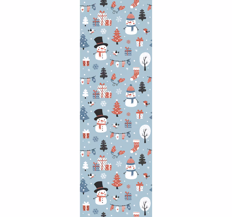 Festive Seasonal Pattern christmas wallpaper - TenStickers