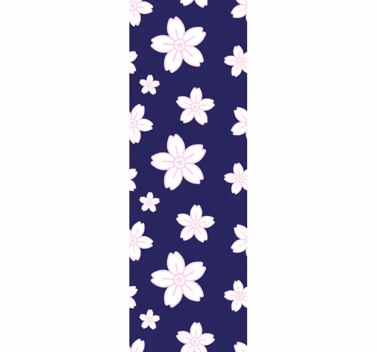 Daisy blossom pattern flower wallpaper - TenStickers