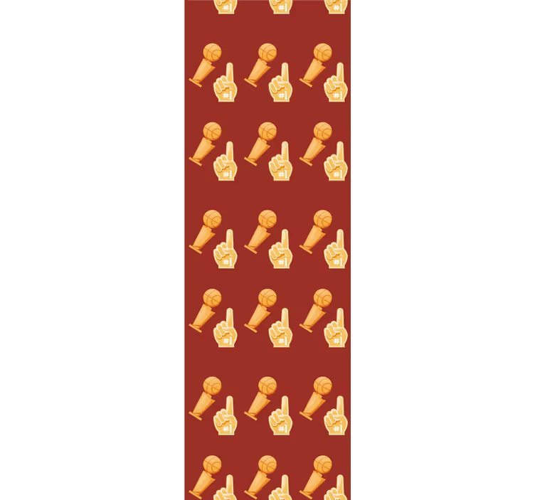 Basketball sport game pattern wallpaper - TenStickers