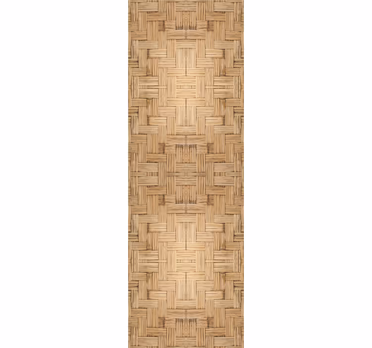 Woven wood effect  wallpaper - TenStickers